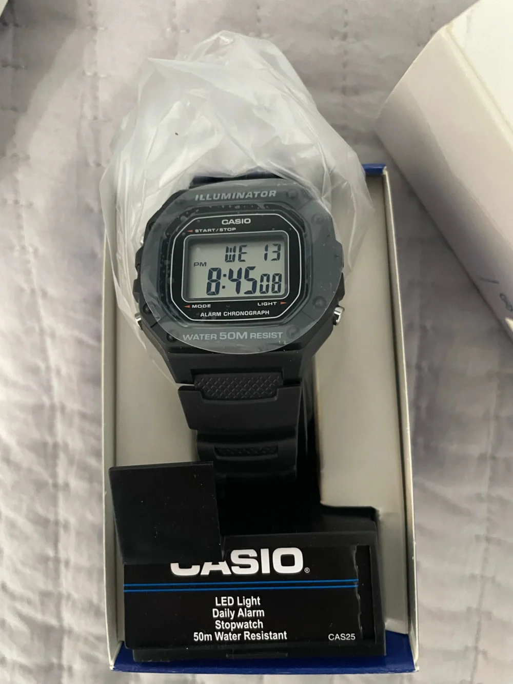 Casio W-218H-1AVCF Classic Digital Watch — New in Box - Picture 1 of 3